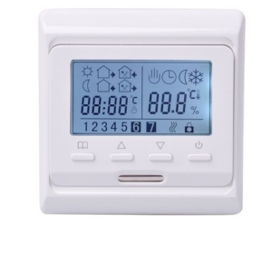 Nyomó gombos programozható Termosztát - padló, és levegő érzékelő szondával