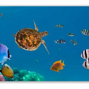 Üveg - kép infrapanel Sea (600 W) Új termék!